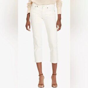 Polo Ralph Lauren Jeans Womens 27 White The Waverly Straight Crop Jeans